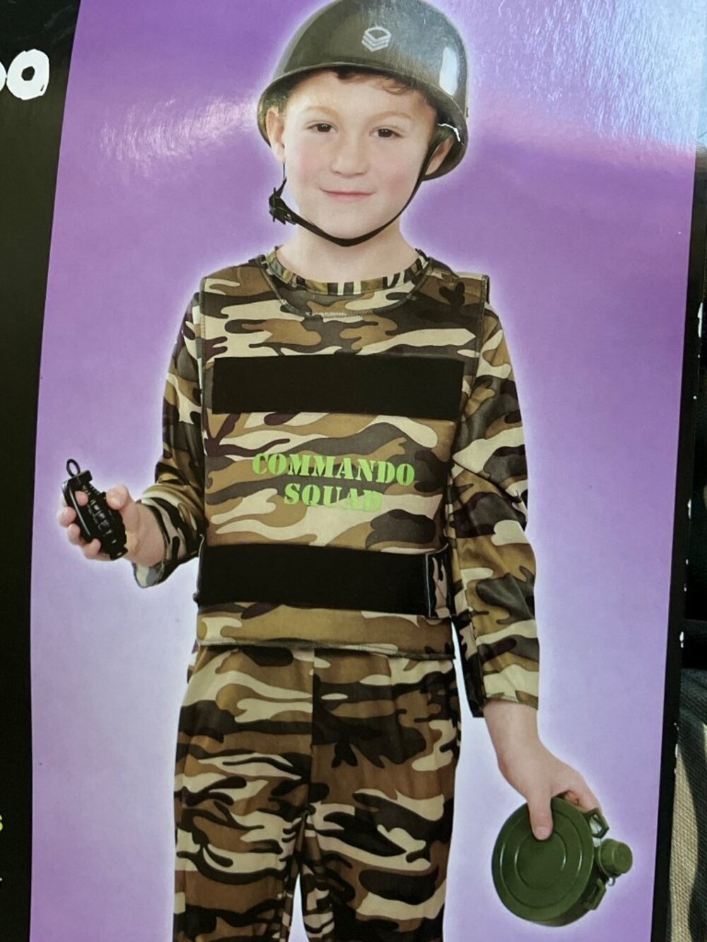 Totally Ghoul Army/ Military Halloween Costume Dress Up Fantasy Play- Size Mediu